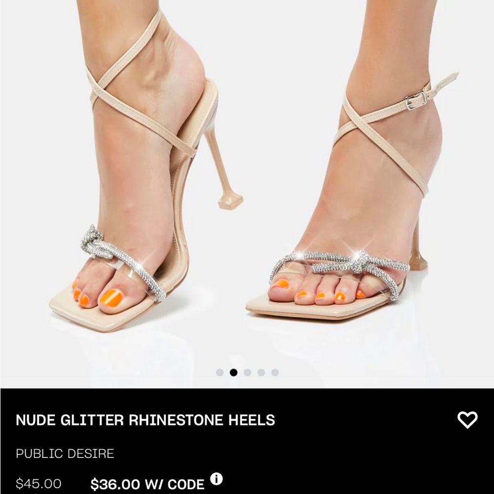 public desire sparkly kitten heels - Picture 4 of 6